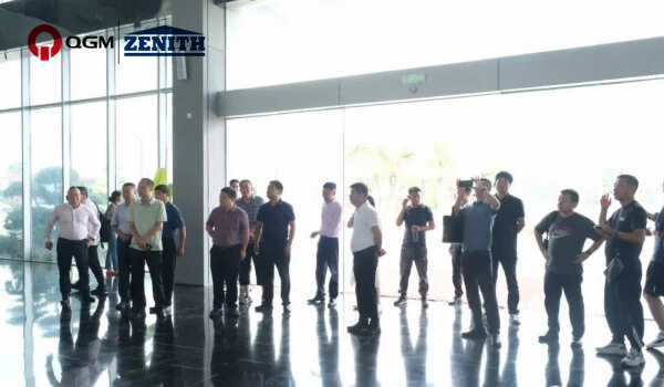 Delegácia siete priemyselného tuhého odpadu navštívila spoločnosť Quangong Co., Ltd. kvôli inšpekcii a výmene