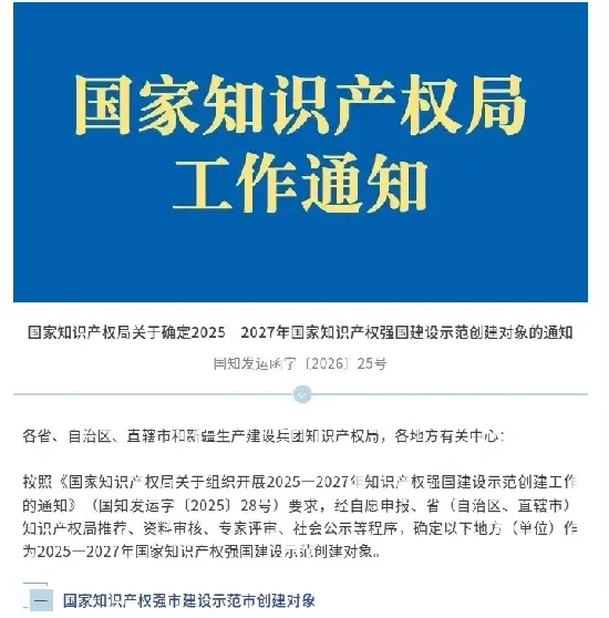 Spoločnosť Quangong Machinery Co., Ltd. bola vybraná ako kandidát pre Národný podnik demonštrácie duševného vlastníctva.