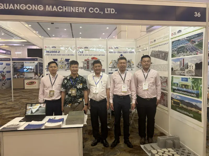 Prehlbuje svoje postavenie v infraštruktúre juhovýchodnej Ázie! Quangong Machinery Co., Ltd. zažiari na vietnamskej výstave betónu v roku 2026