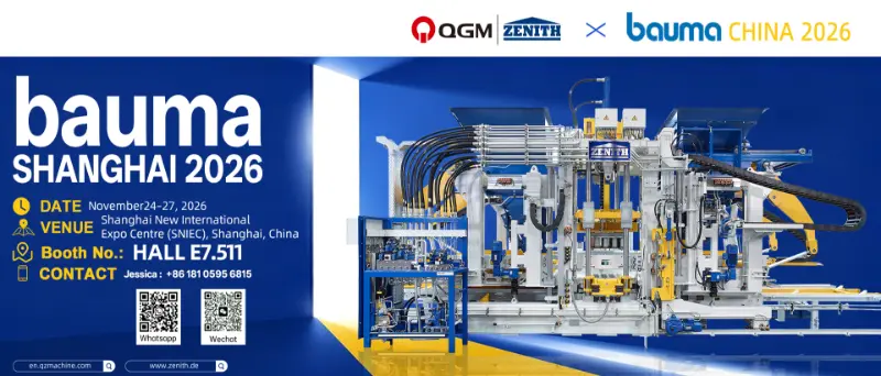 QGM & ZENITH vás pozývajú na bauma SHANGHAI 2026